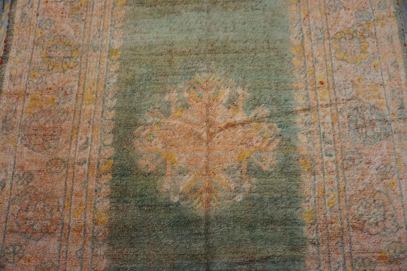 19th Century Turkish Angora Oushak Carpet ( 5' x 8'9