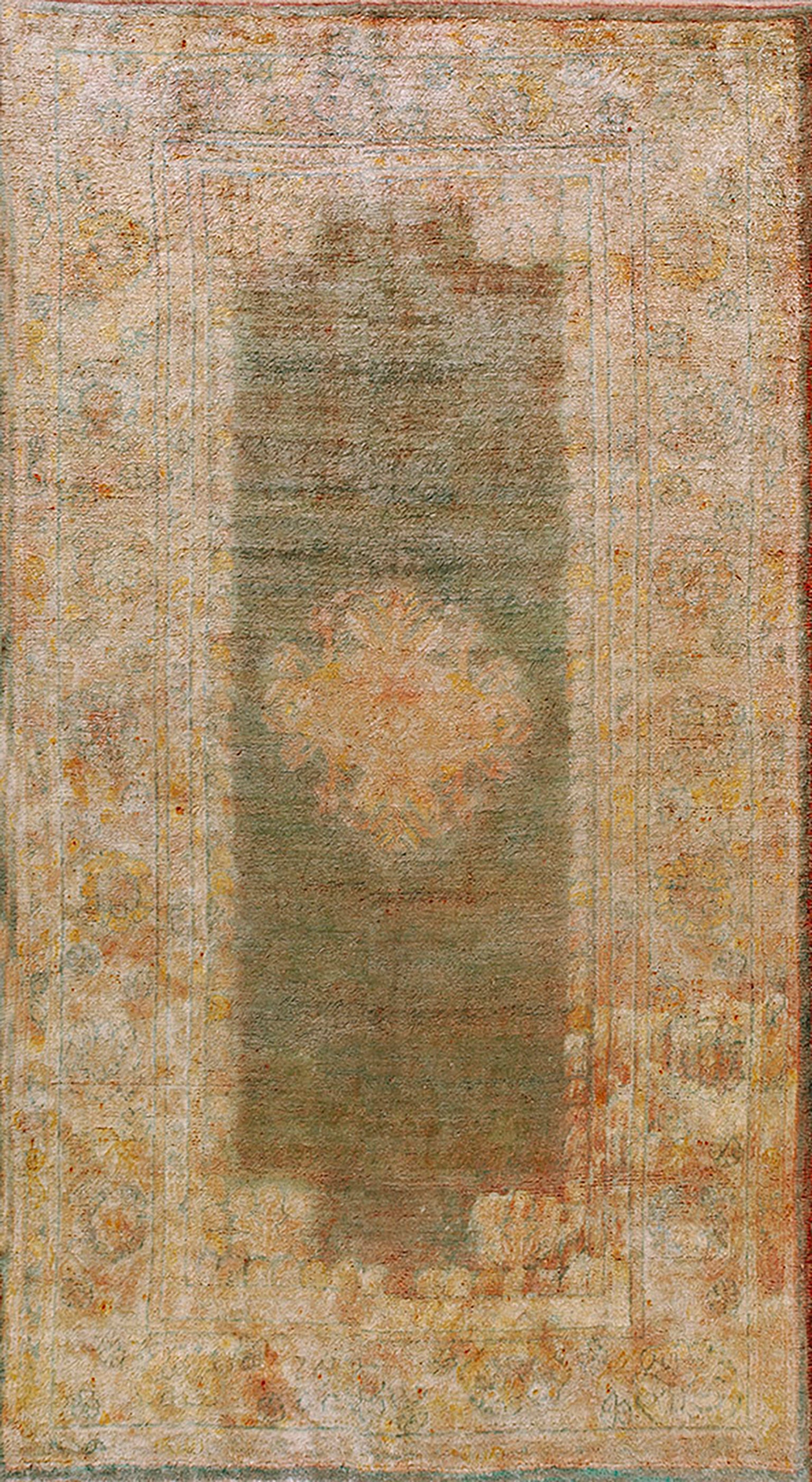 19th Century Turkish Angora Oushak Carpet ( 5' x 8'9" - 152 x 267 )  For Sale