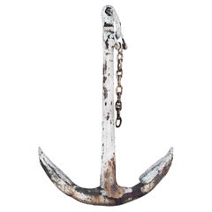 19th Century Turkish Antique Massive Metal Anchor