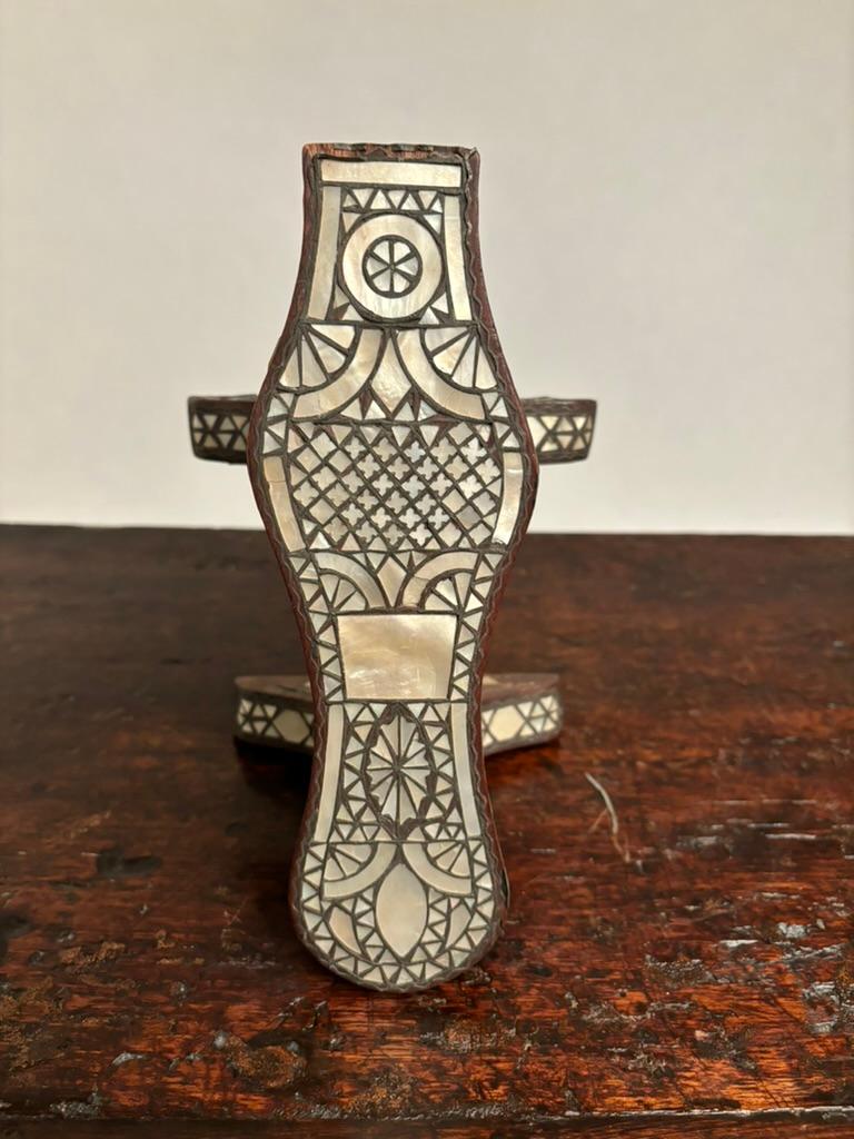 19th Century Turkish Bath Clog With Mother of Pearl Inlay For Sale 8