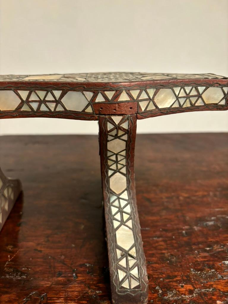 19th Century Turkish Bath Clog With Mother of Pearl Inlay For Sale 11