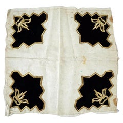 19Th Century Turkish Hand Embroidered Velvet Textile