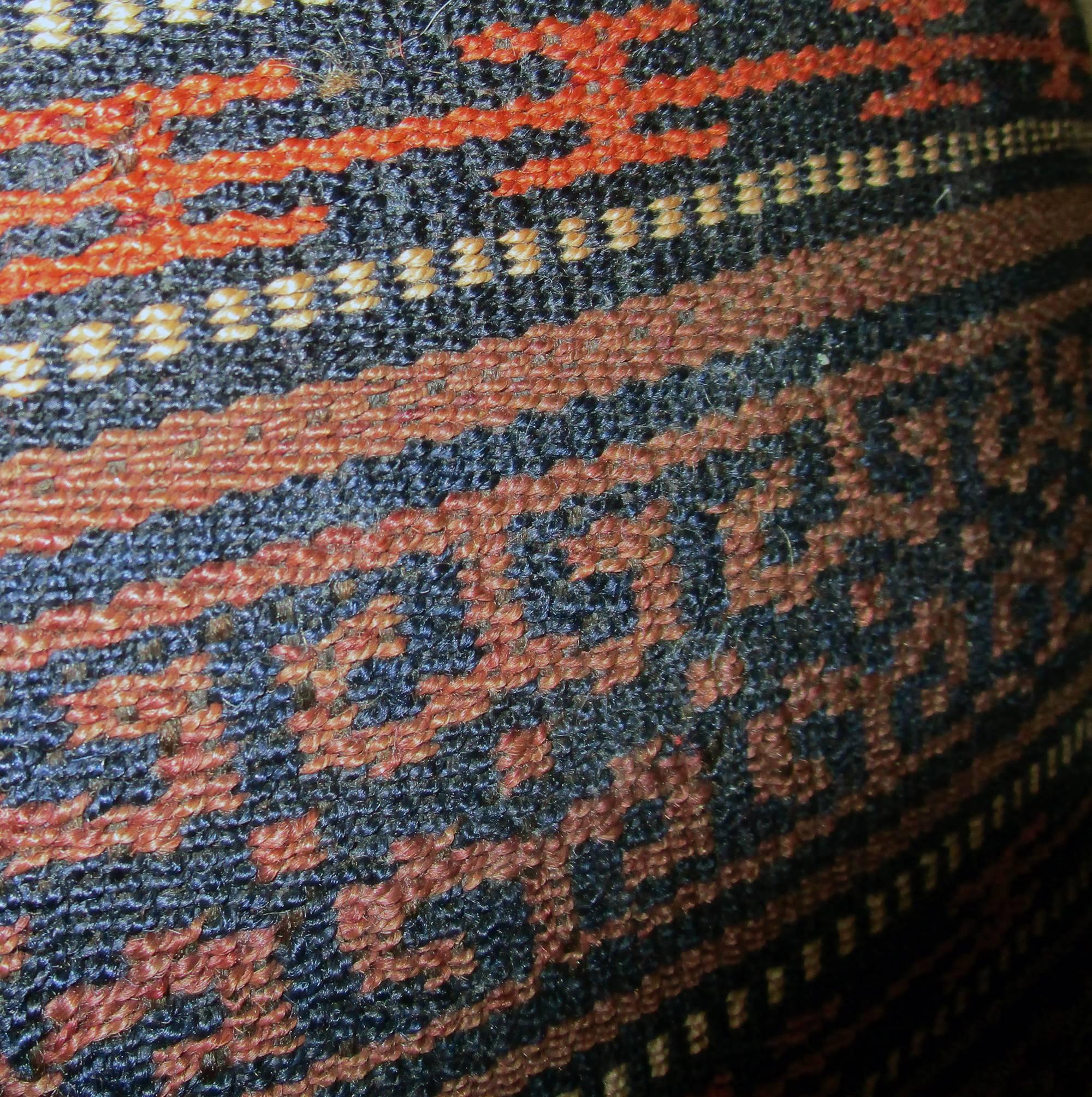 Wool 19th century Turkish Kilim Remnant Pillow, Pair