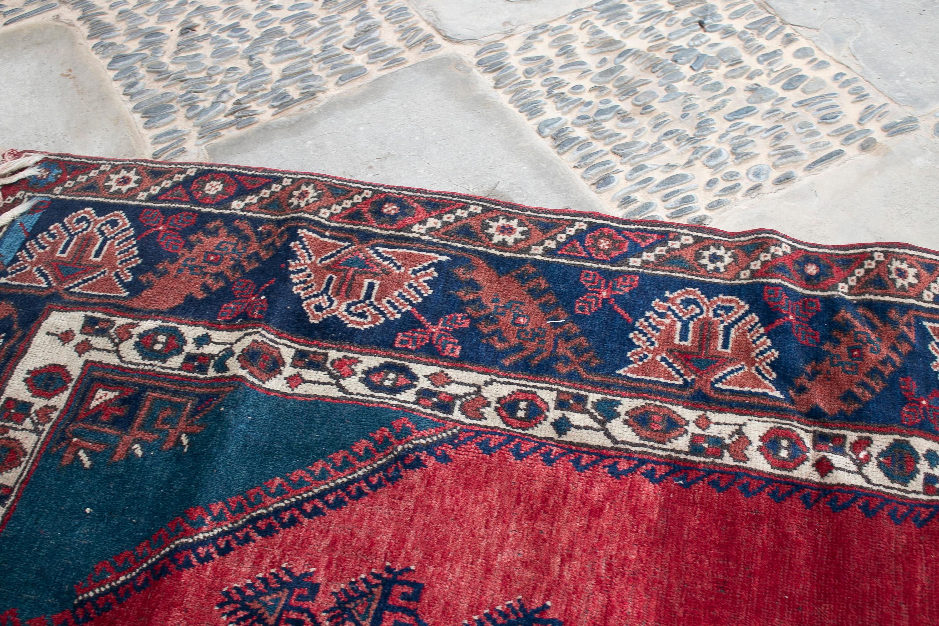 19th Century Turkish Kilim Wool Carpet Rug For Sale 12