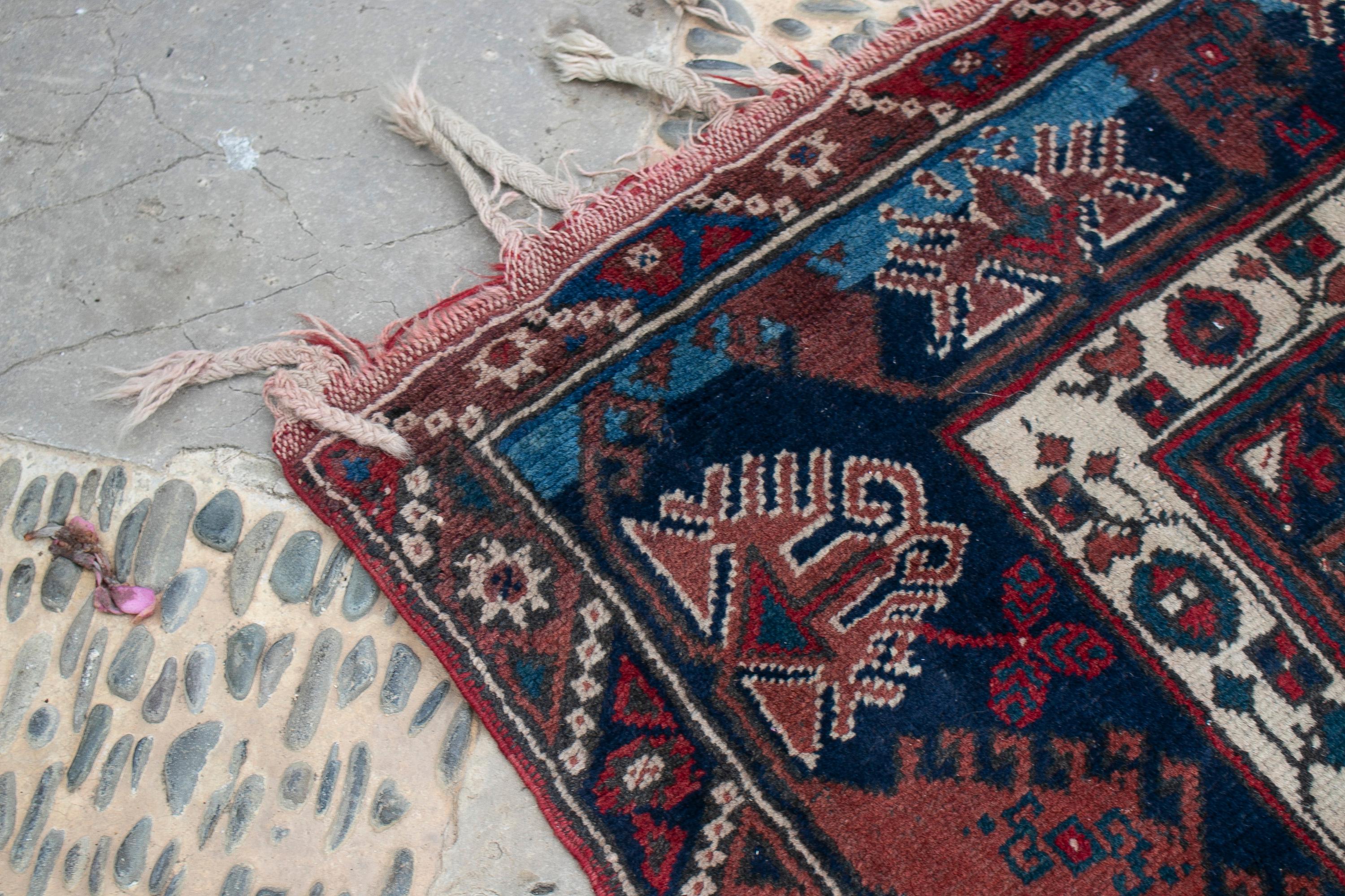 19th Century Turkish Kilim Wool Carpet Rug For Sale 14