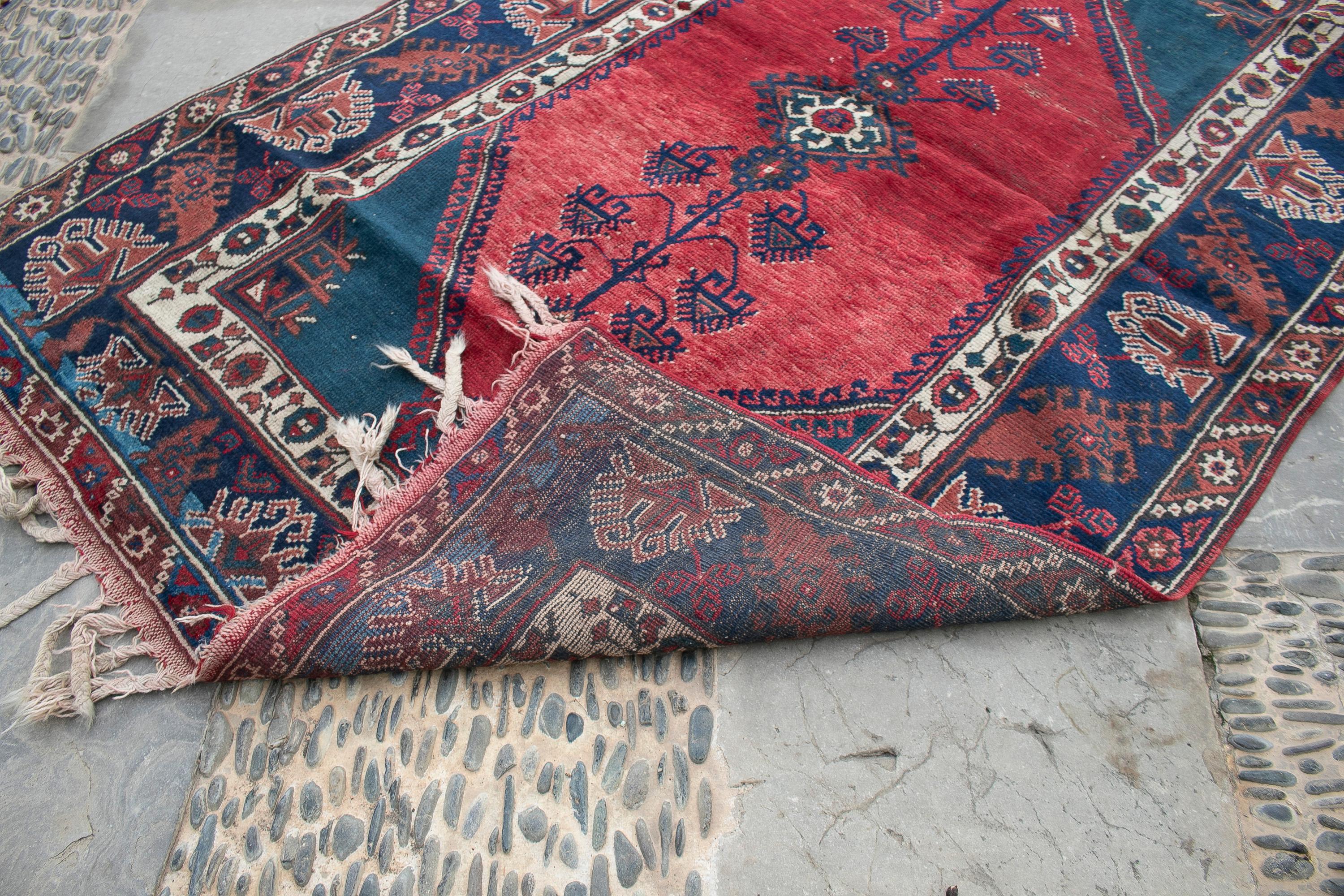 19th Century Turkish Kilim Wool Carpet Rug For Sale 15