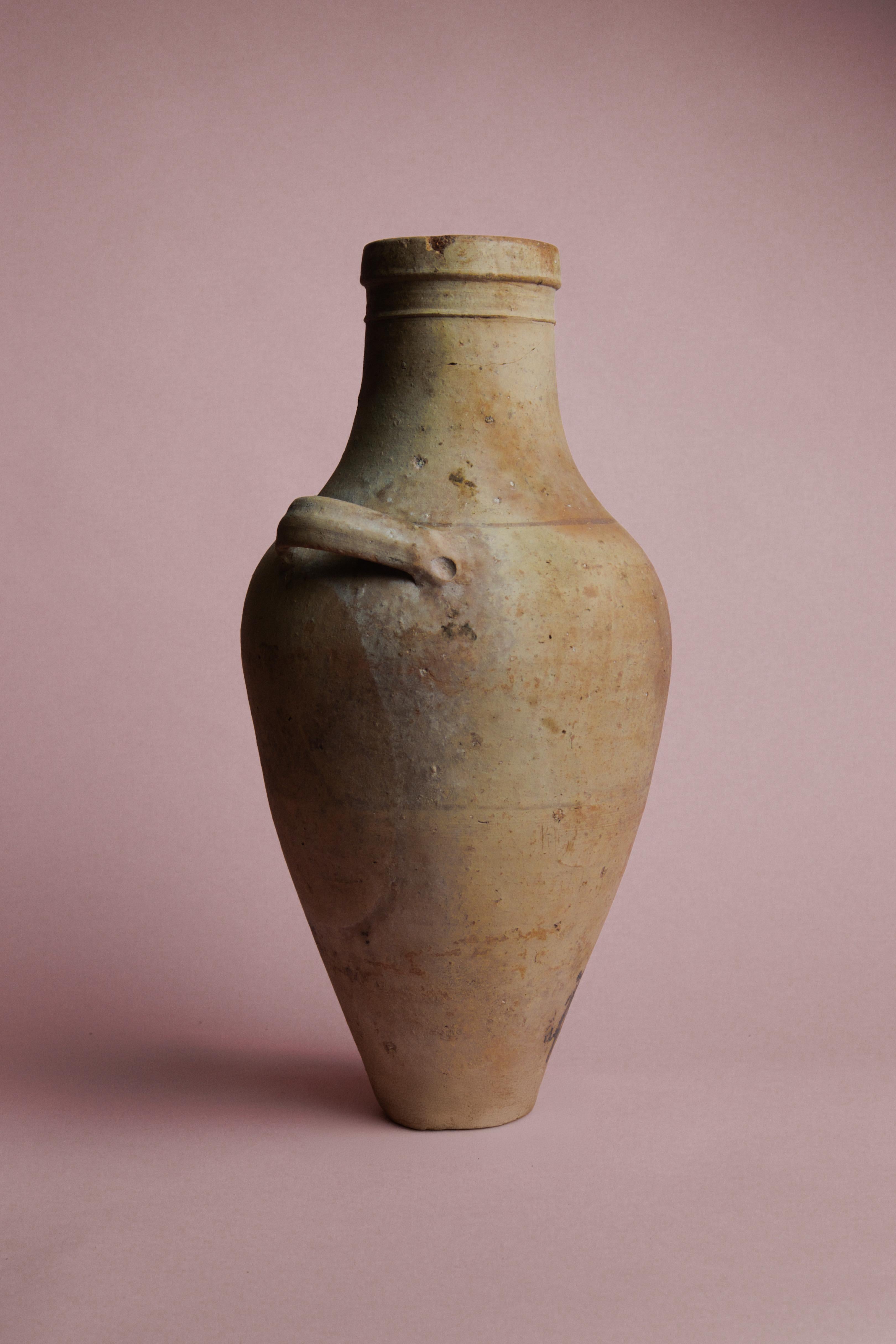 Rustico Vaso per l'olio d'oliva turco del XX secolo realizzato a mano in vendita