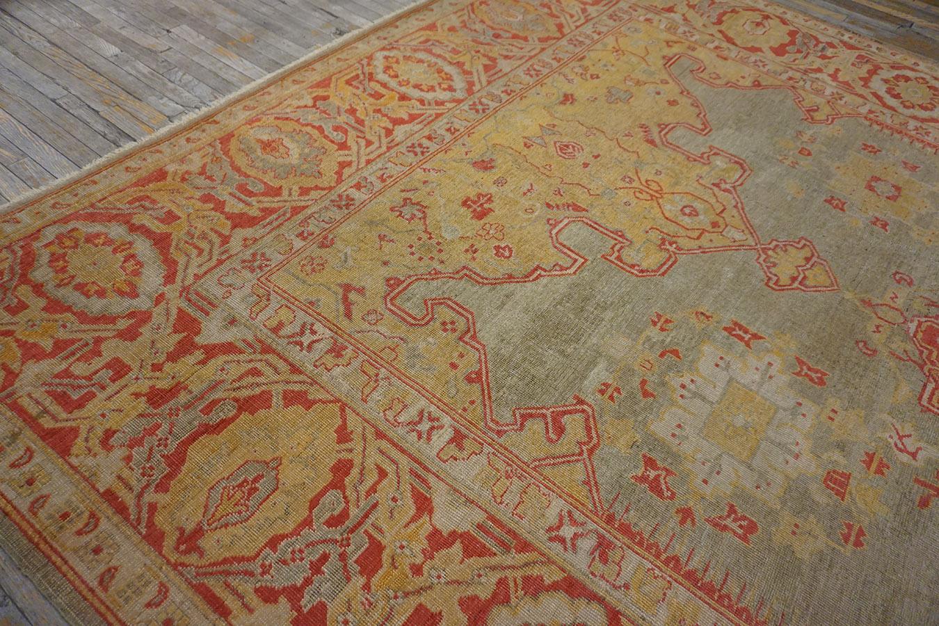 Late 19th Century 19th Century Turkish Oushak Carpet ( 10' x 13'6