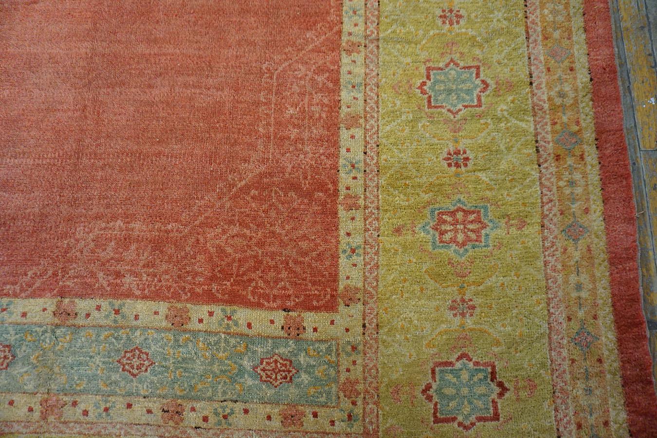 Tapis turc Oushak du 19e siècle 11' 2