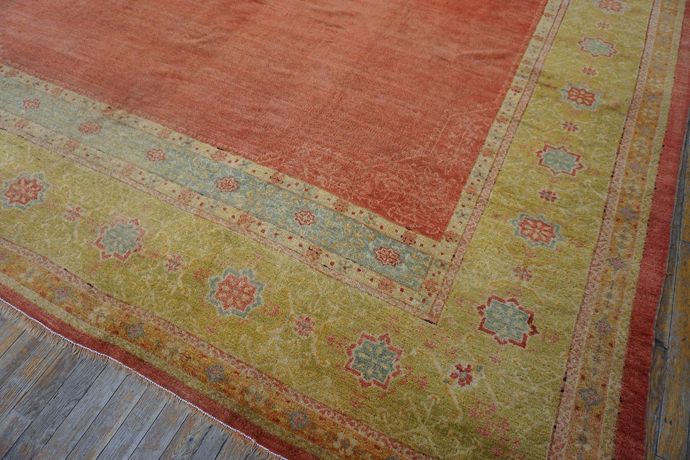 Tapis turc Oushak du 19e siècle 11' 2