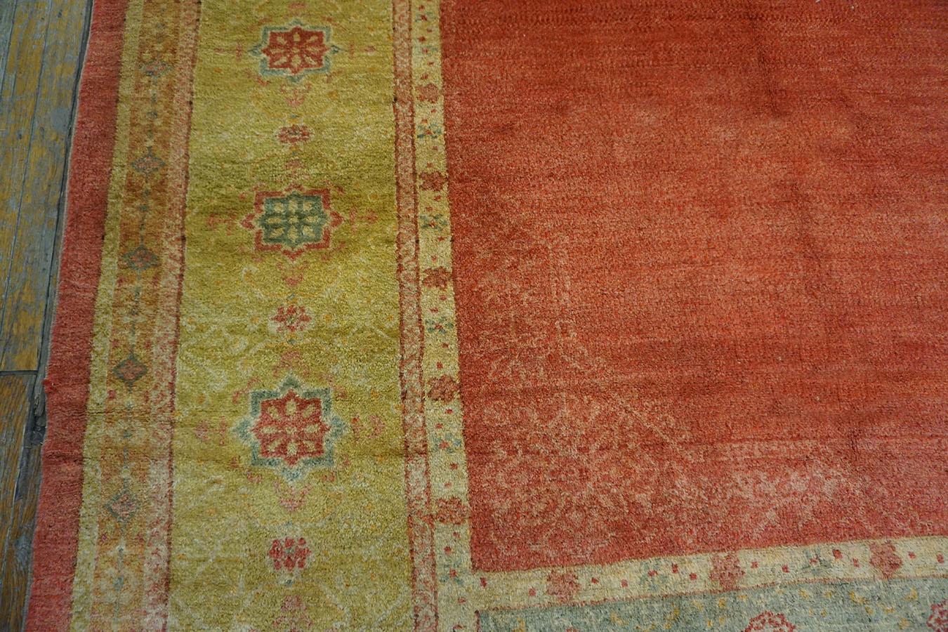 Tapis turc Oushak du 19e siècle 11' 2