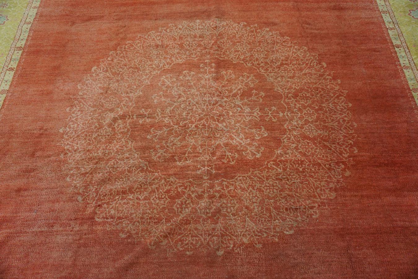 Tapis turc Oushak du 19e siècle 11' 2