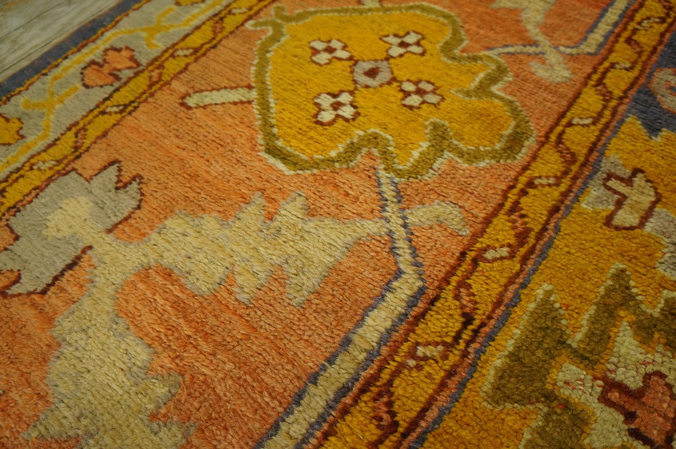 Late 19th Century 19th Century Turkish Oushak Carpet ( 8'3