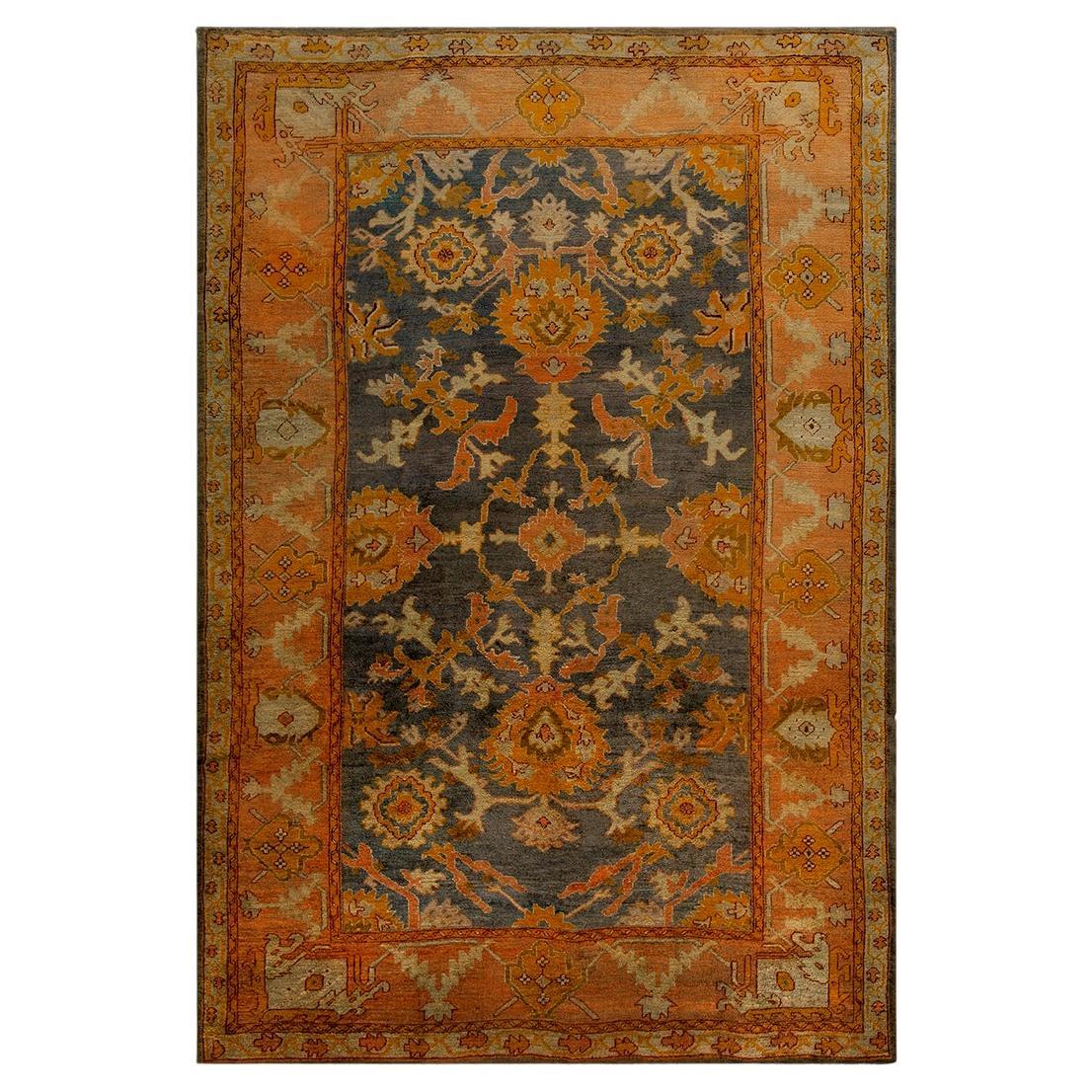Türkischer Oushak-Teppich des 19. Jahrhunderts ( 8'3" x 12'4" - 252 x 376) im Angebot