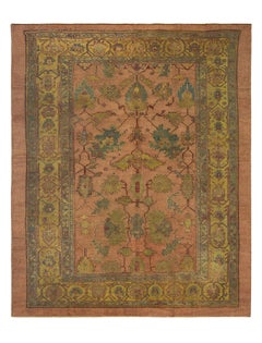 Tappeto Oushak turco del XIX secolo ( 8'9'' x 10'10'' - 266 x 330 )