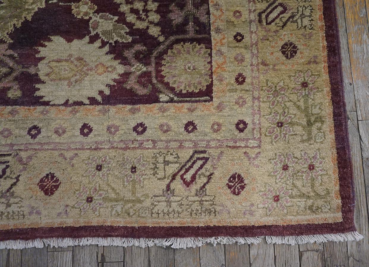 Türkischer Oushak Ghiordes-Teppich des 19. Jahrhunderts ( 6' x 9'5