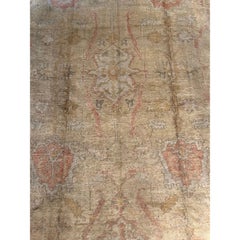 19th Century Turkish Oushak Rug 13'9" X 10'10"