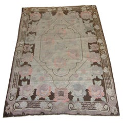 Antique 19th century turkish samarkand rug.