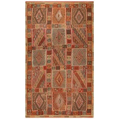 Tapis Kilim turc Sivas du 19ème siècle (6'4" x 11'4" - 193 x 345")