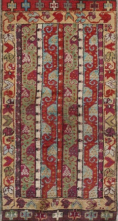Alfombra turca Sivas Yastik del siglo XIX ( 1'8" x 3'1" - 51 x 194 )