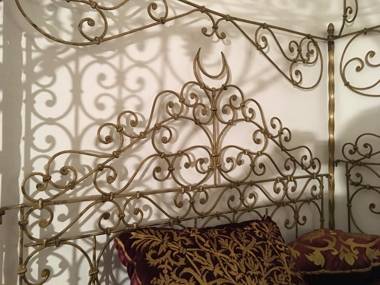 19th Century Turkish Wrought Iron Bed For Sale at 1stdibs