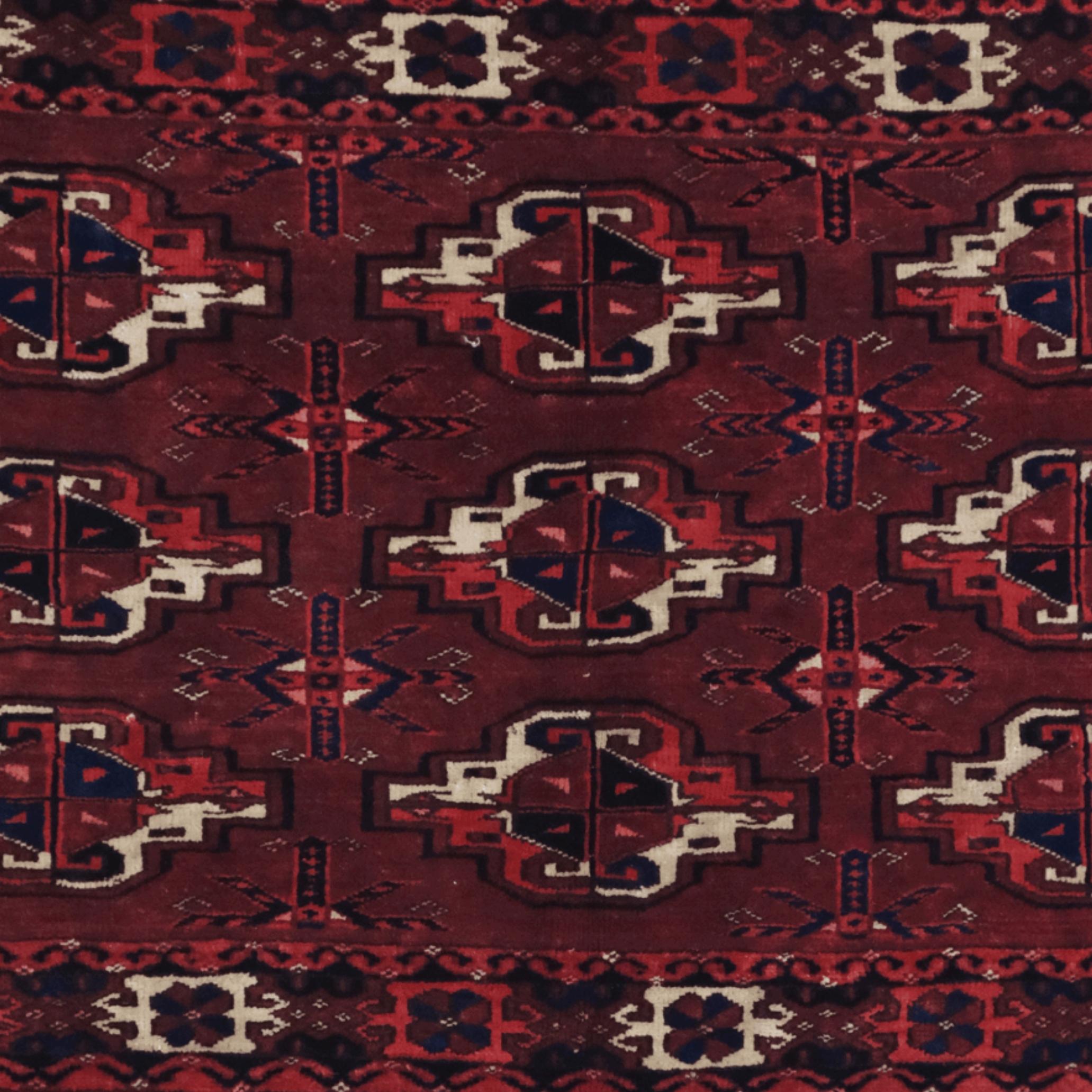 Central Asian 19th Century Turkmen Karadashli Chuval For Sale