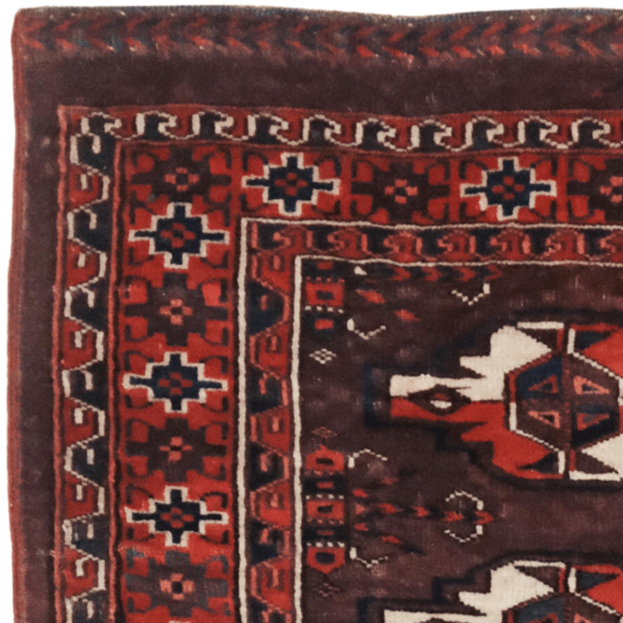 Turkmenischer Karadaschli-Tschowal aus dem 19. im Zustand „Gut“ im Angebot in Sultanahmet, 34