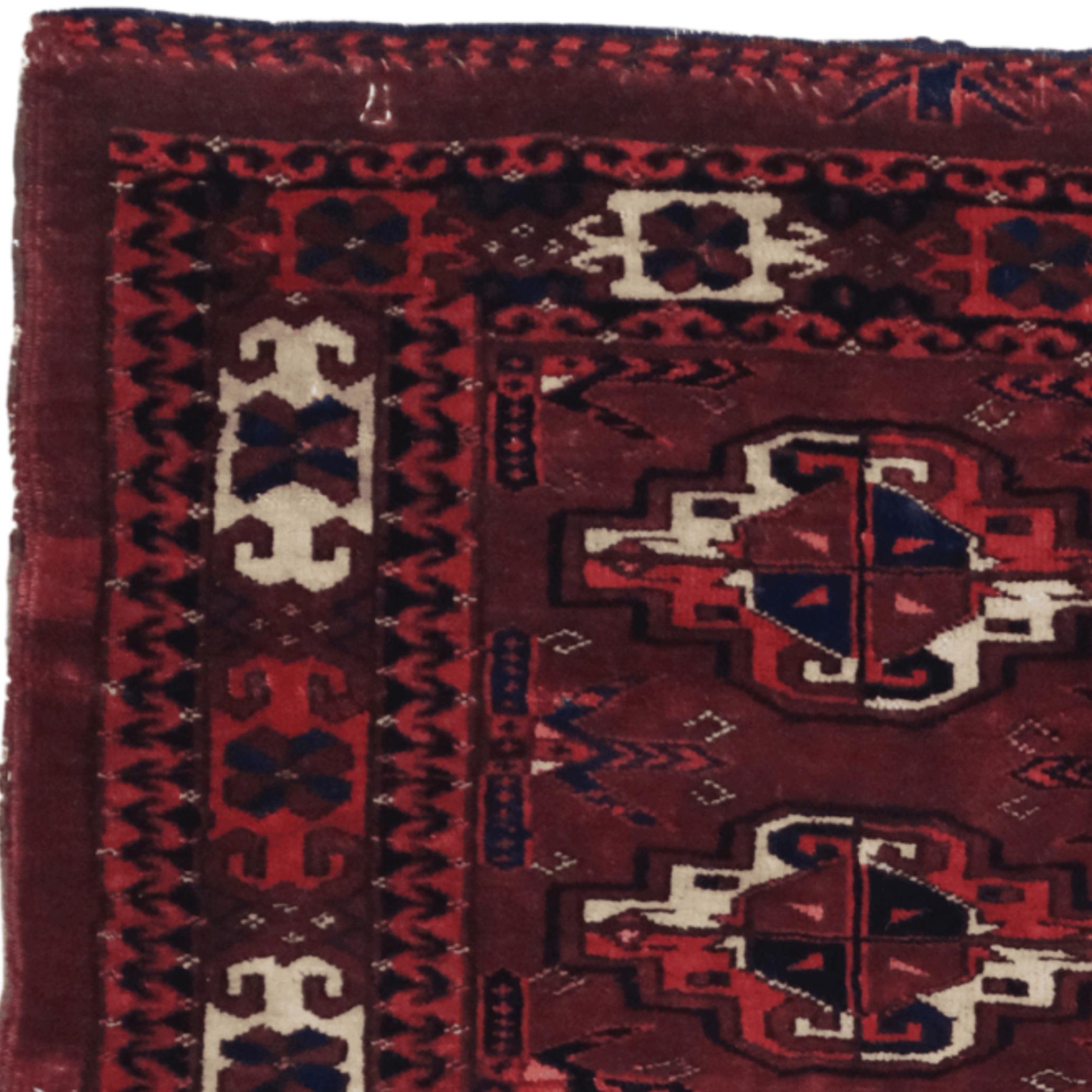 Wool 19th Century Turkmen Karadashli Chuval For Sale
