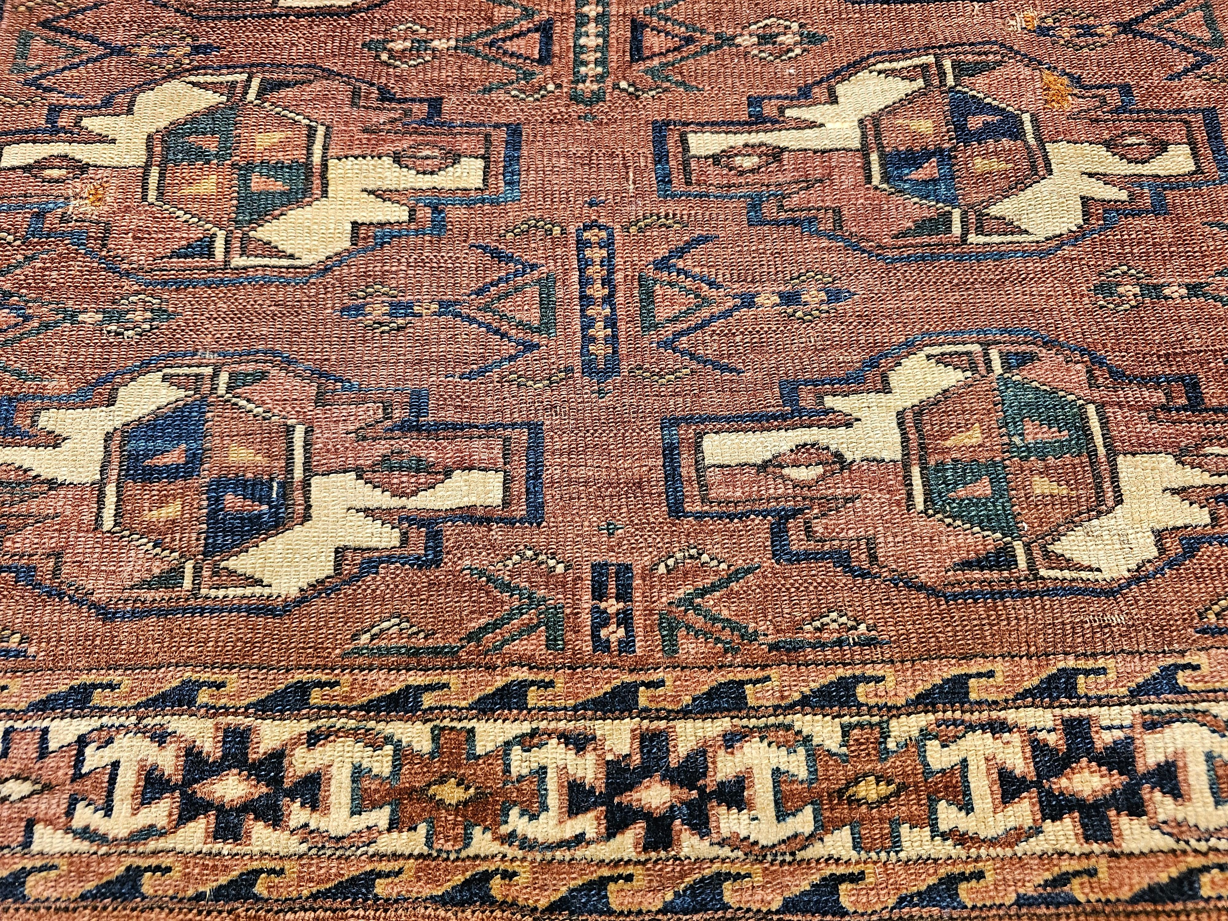 Turkmenisches Yomut Chuval Bagface aus dem 19. (19. Jahrhundert) im Angebot
