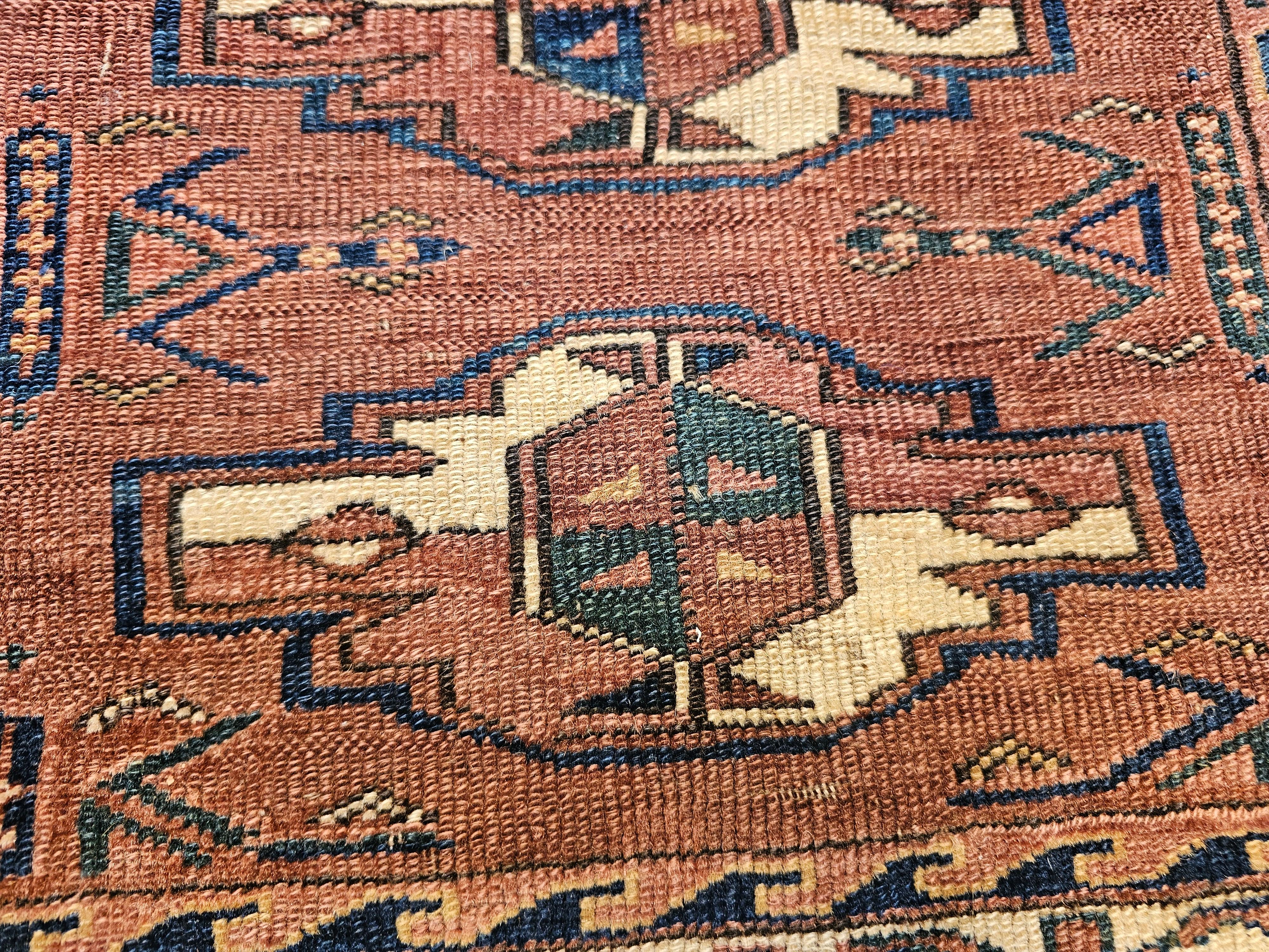 Turkmenisches Yomut Chuval Bagface aus dem 19. im Angebot 1
