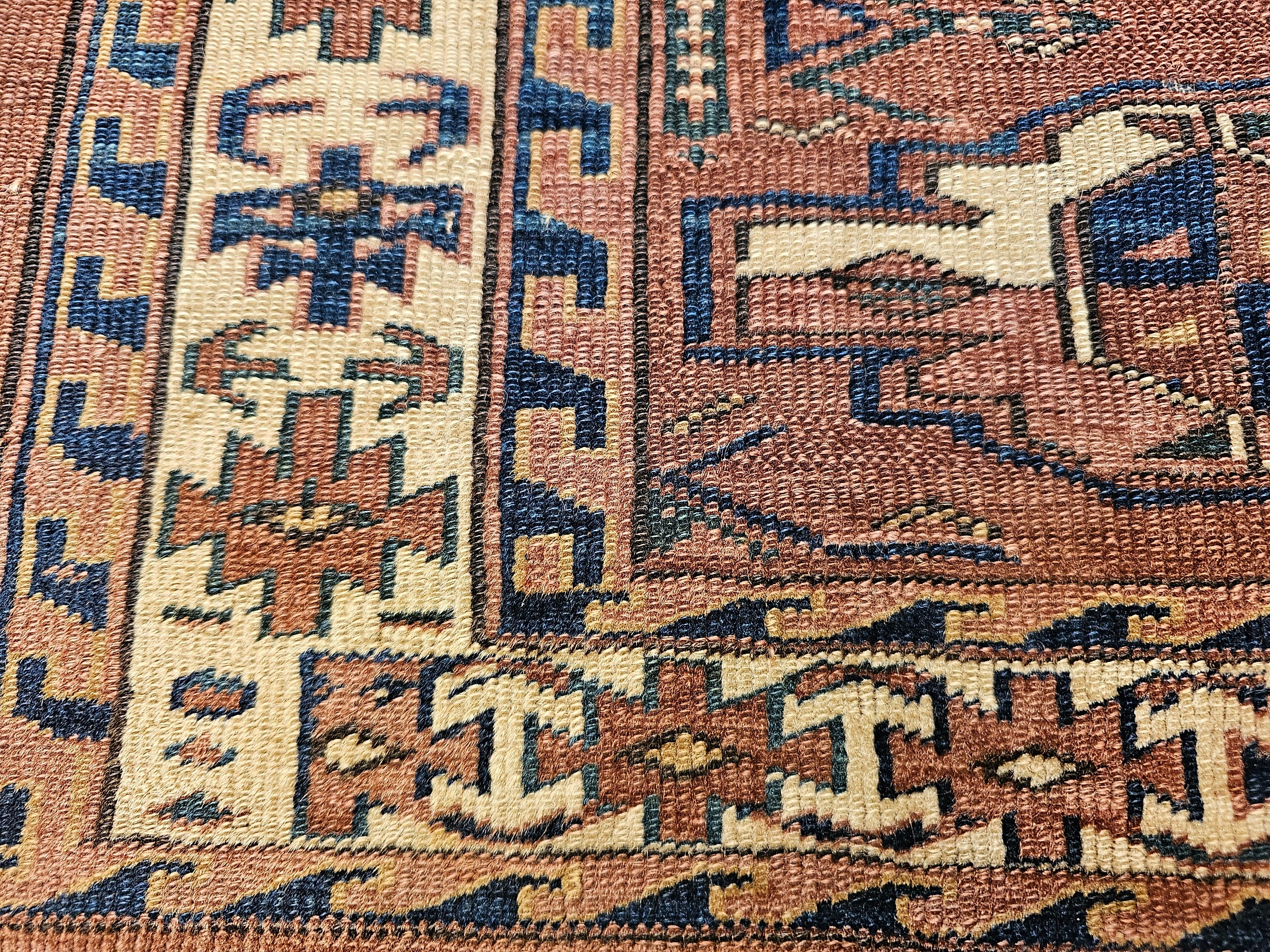 Turkmenisches Yomut Chuval Bagface aus dem 19. im Angebot 2