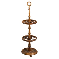 19th Century Turned Ship’s Wheel Stick or Umbrella Stand