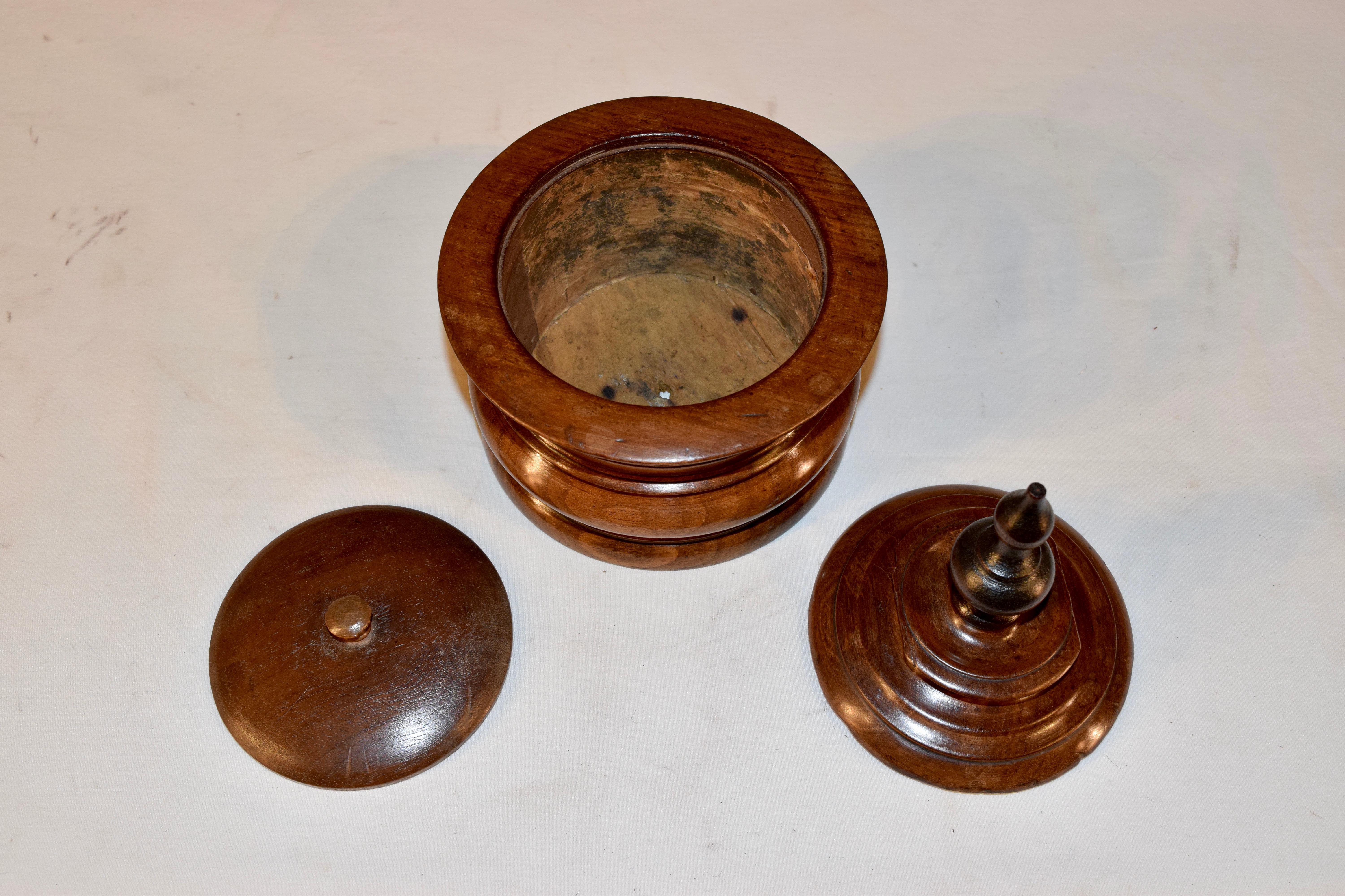 Dutch 19th Century Turned Treen Humidor