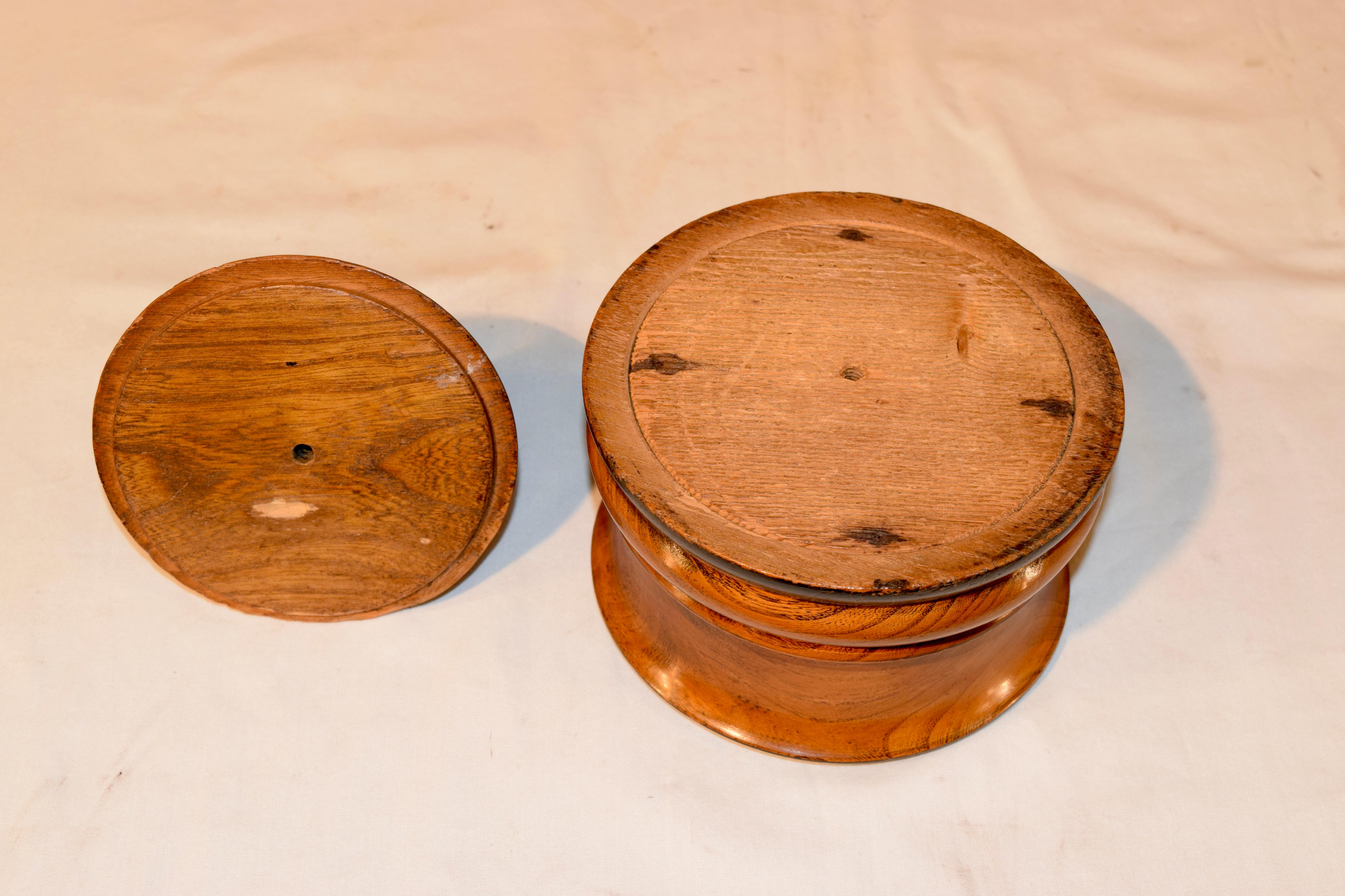 Dutch 19th Century Turned Treen Humidor