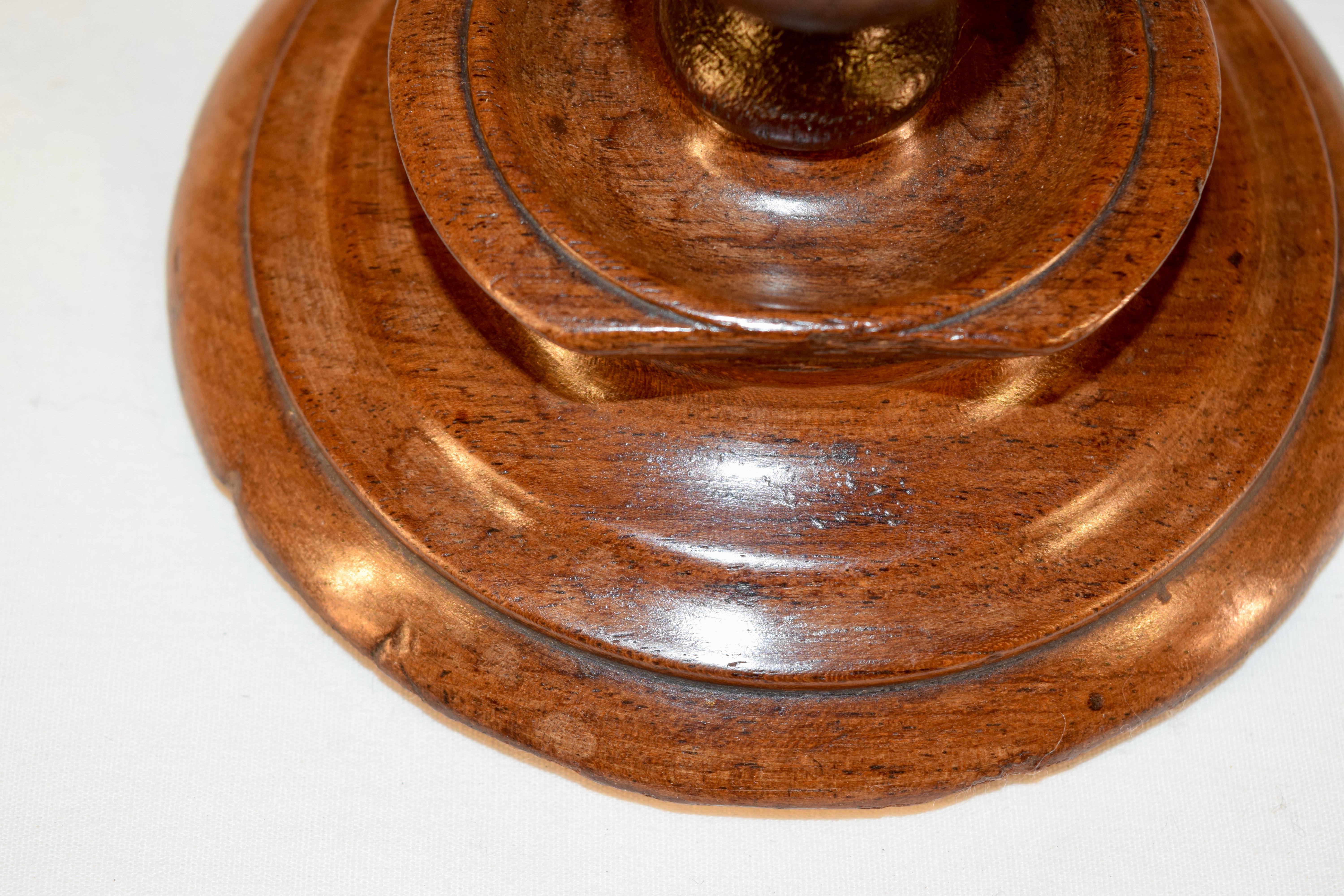 Fruitwood 19th Century Turned Treen Humidor