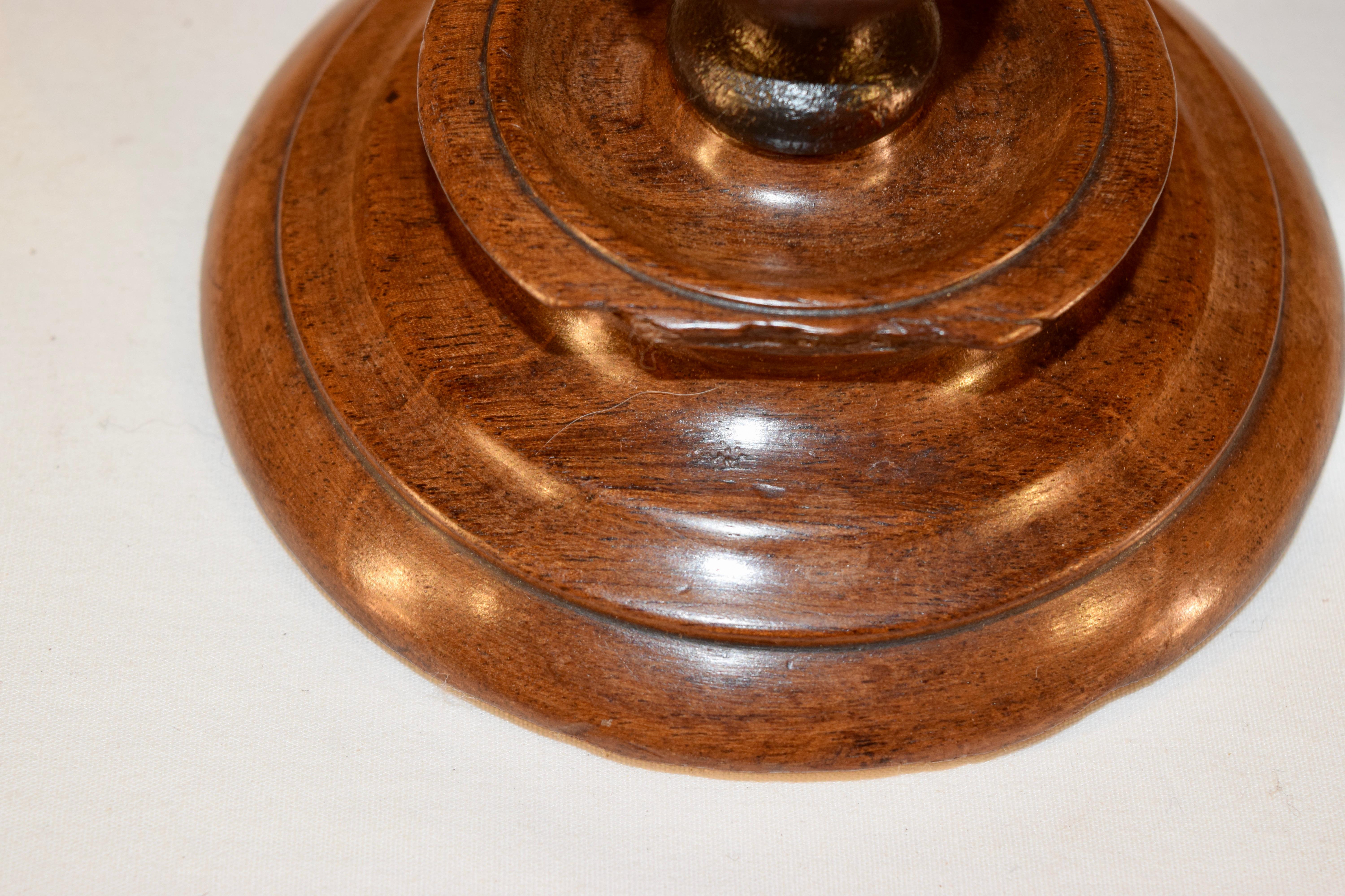 19th Century Turned Treen Humidor 1