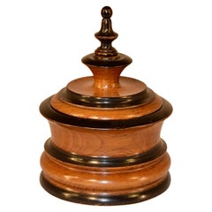 19th Century Turned Treen Humidor