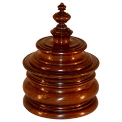 Antique 19th Century Turned Treen Jar