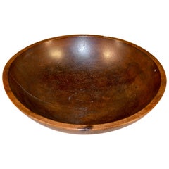 19th Century Turned Wood Bowl