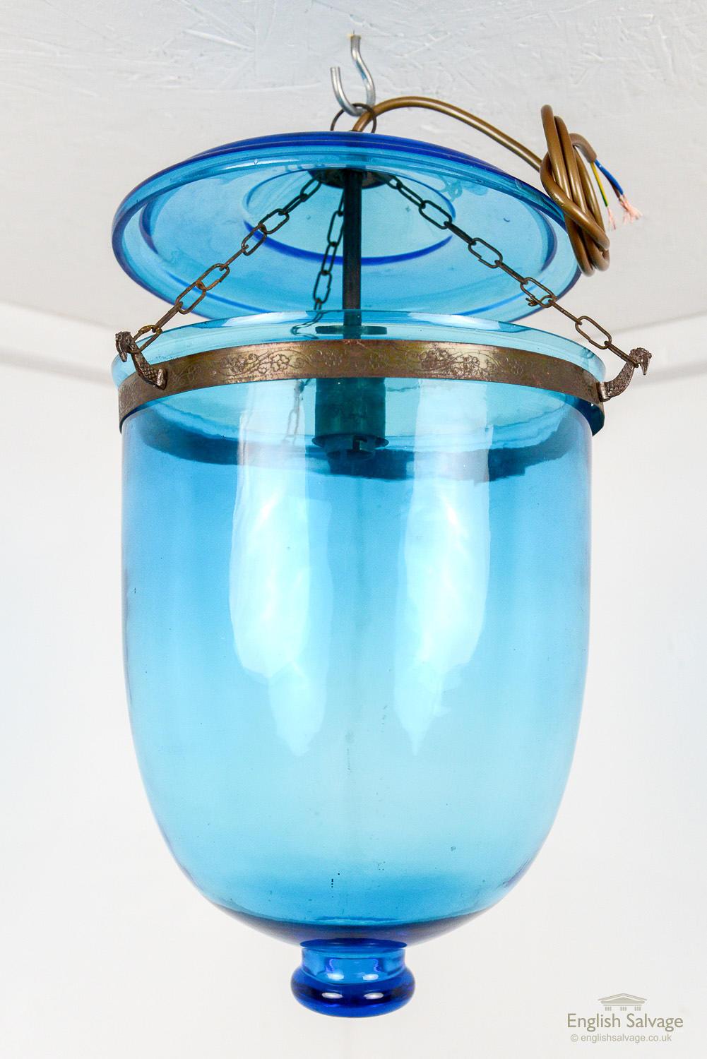 Asian 19th Century Turquoise Handi / Hundi Light For Sale