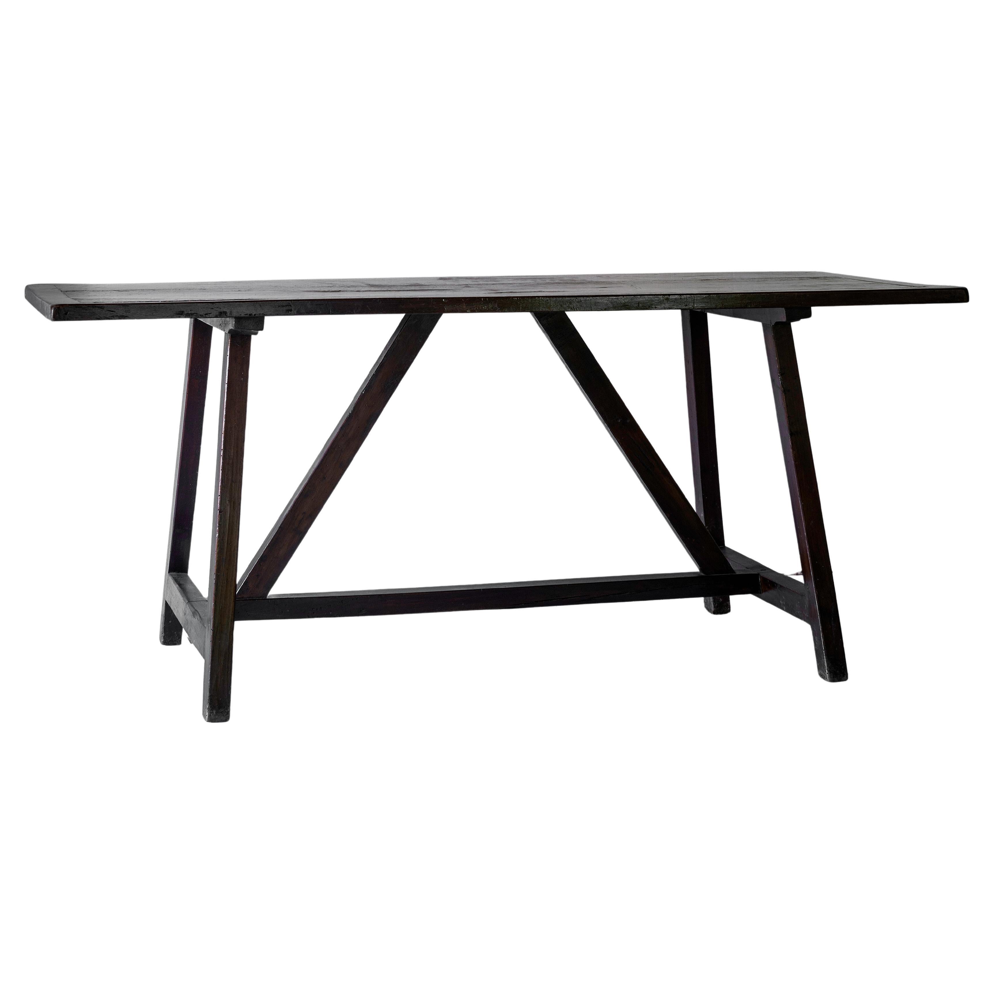 19th century Tuscan library desk in Fratino style For Sale
