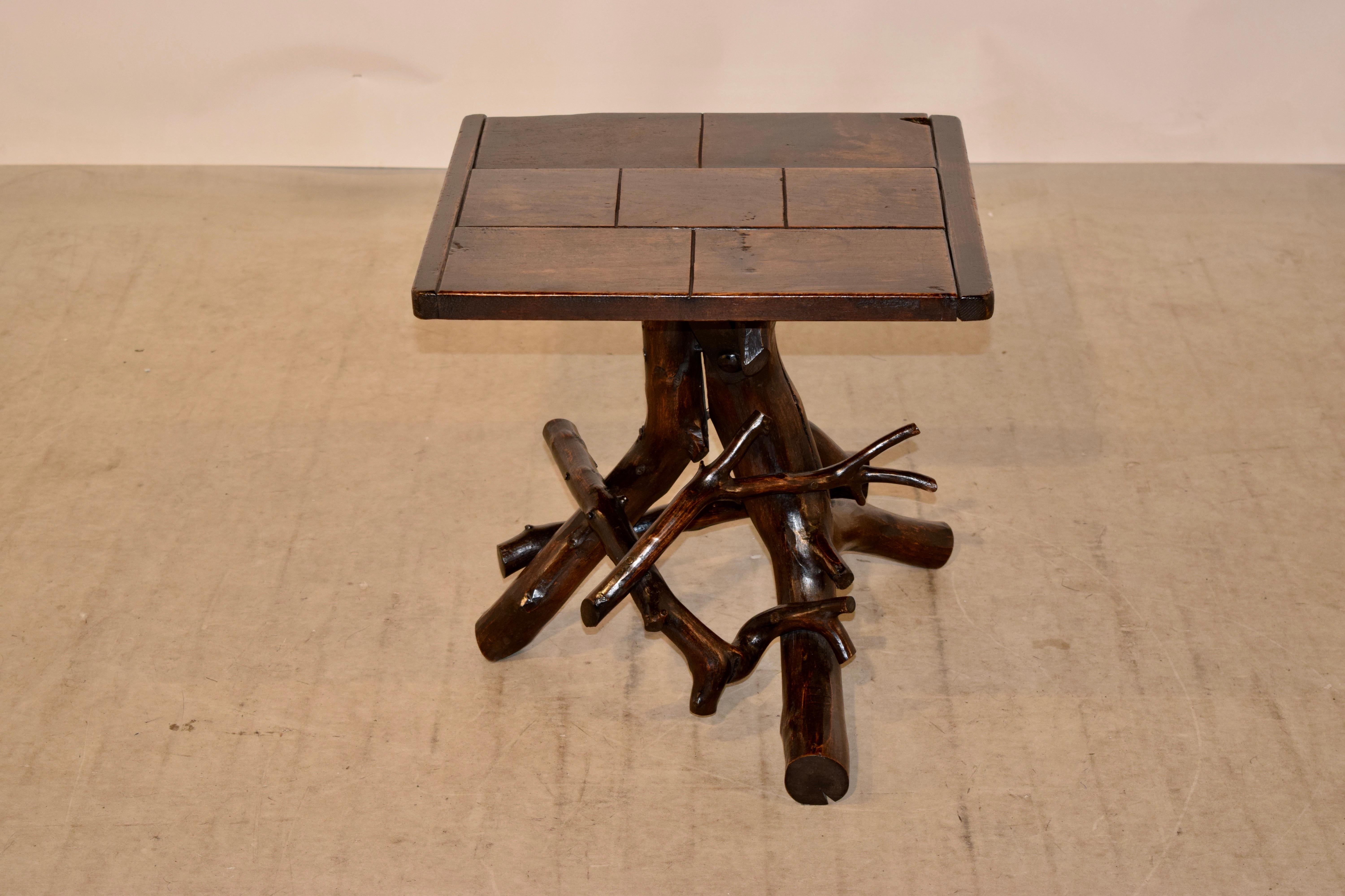 Adirondack 19th Century Twig Side Table