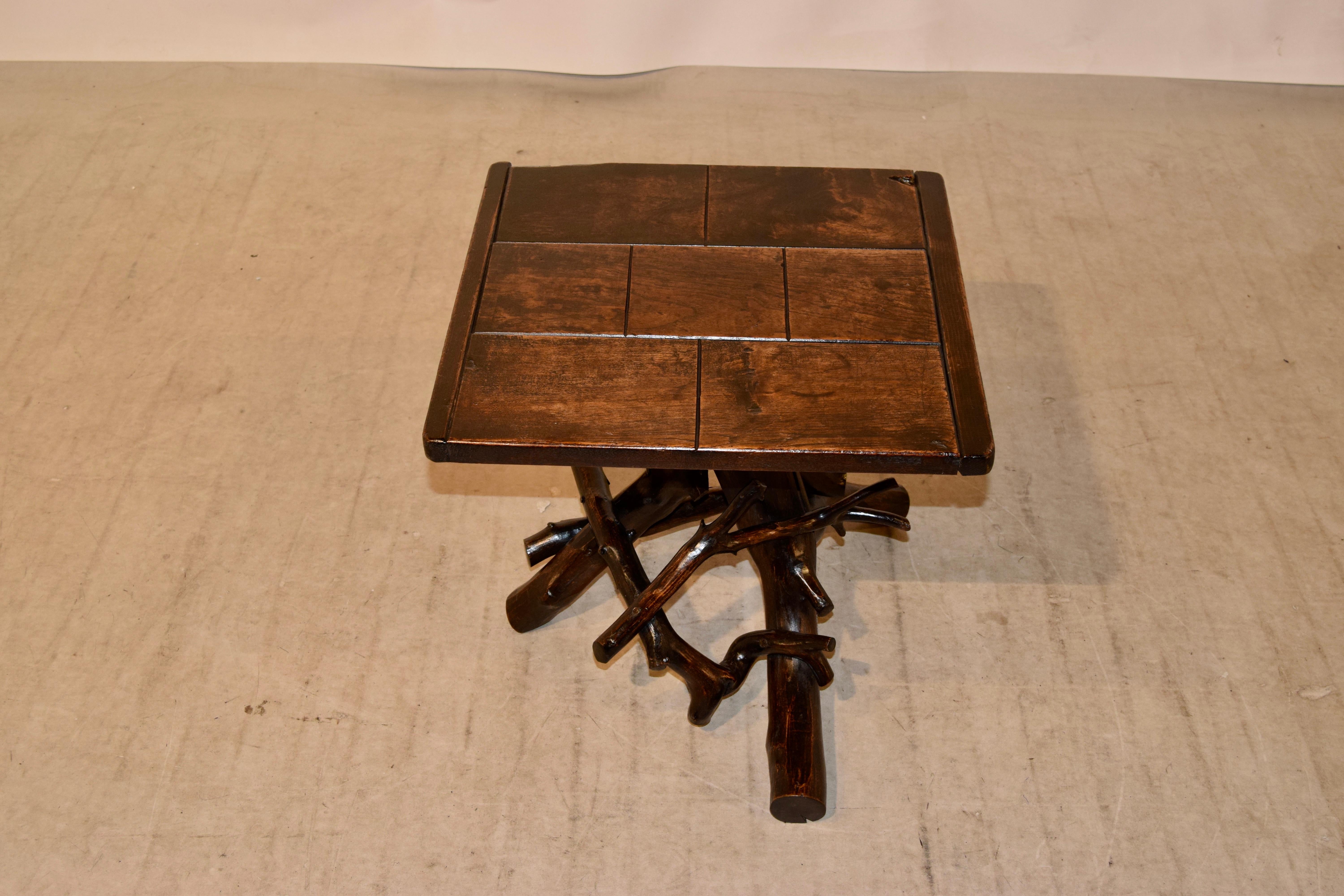 Oak 19th Century Twig Side Table