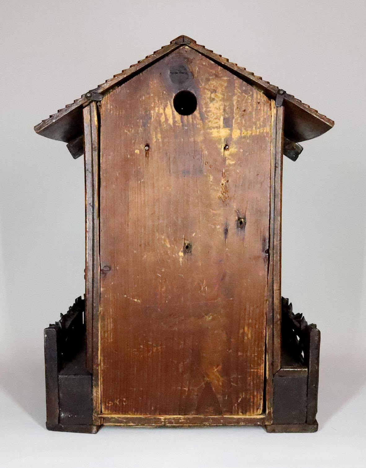 Black Forest 19th Century Twin Fusee Cuckoo Table Clock by Beha