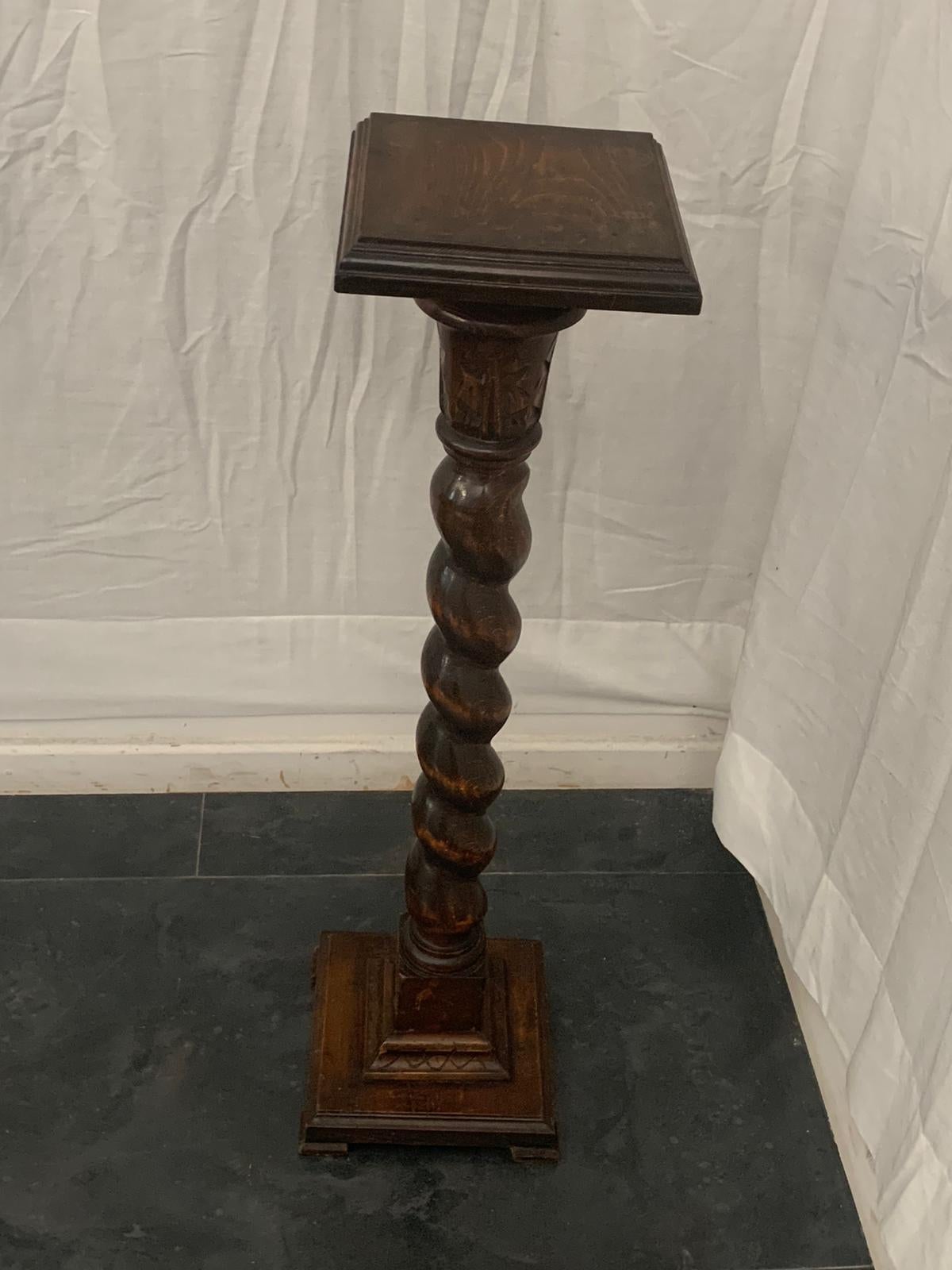 Italian 19th Century Twisting Pedestal Table