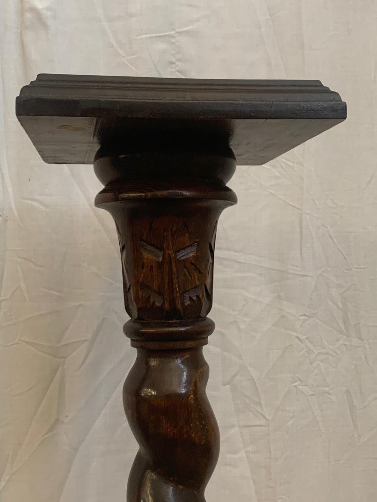Early 20th Century 19th Century Twisting Pedestal Table
