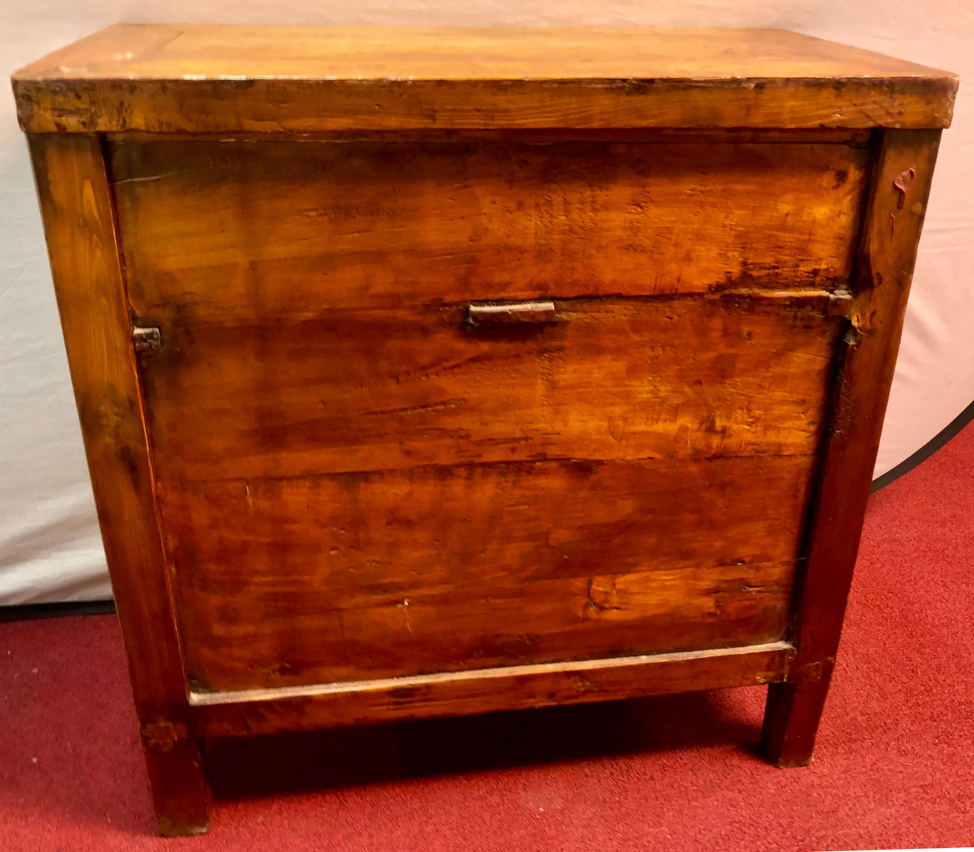 19th Century Two over Two Small Chest of Drawers or Nightstand 6