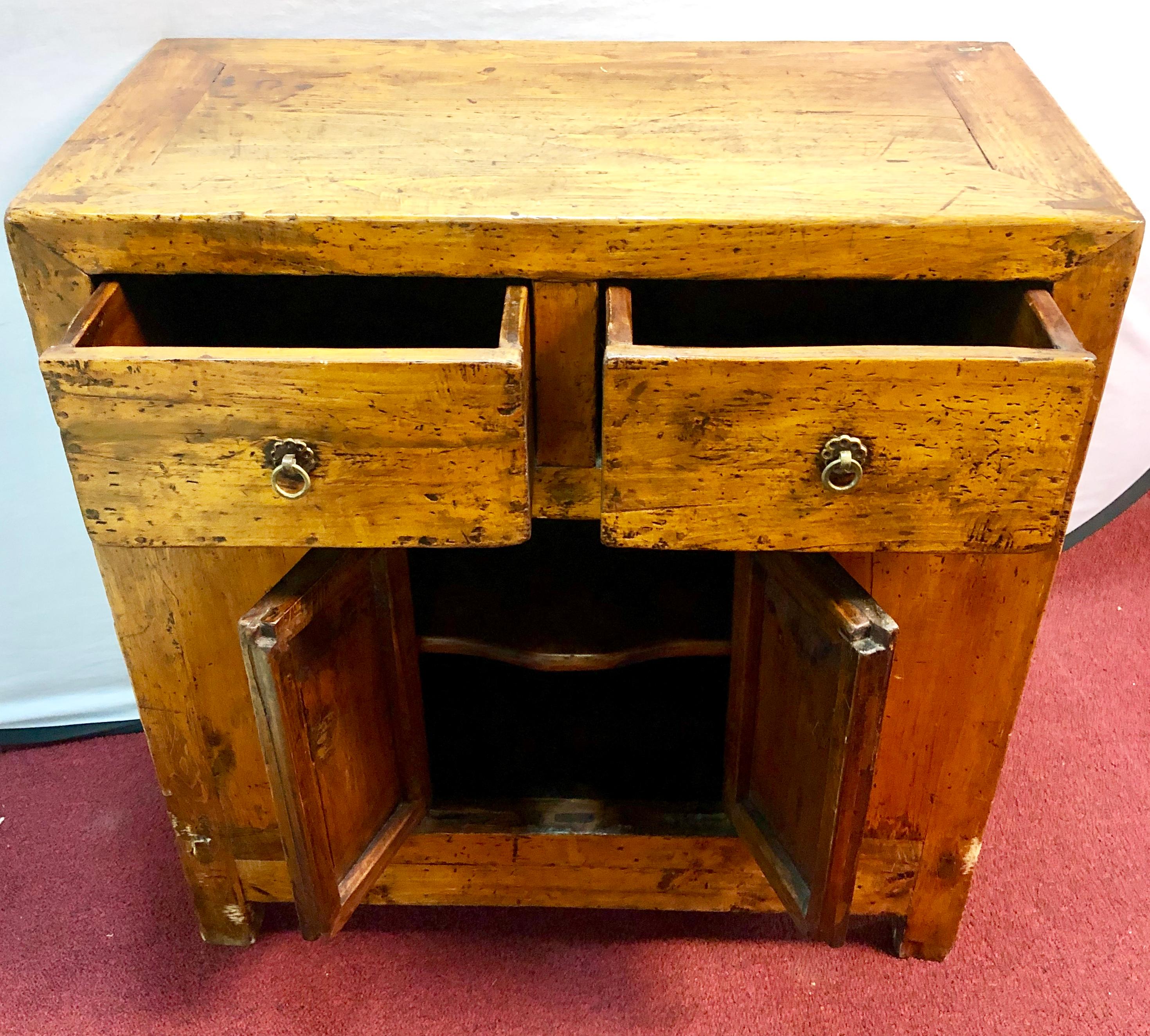 19th Century Two over Two Small Chest of Drawers or Nightstand 2