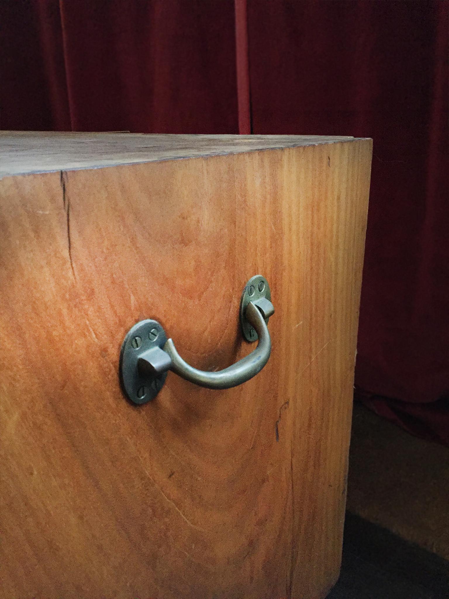 19th Century Two-Part Camphor Wood Campaign Chest and Secretary Desk 2