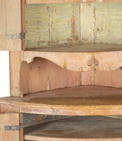 19th Century Two Part Rococo Corner Cabinet